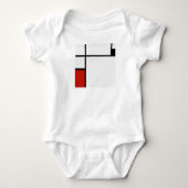 Piet Mondrian - Geometric Abstrakt Baby Strampler (Vorderseite)