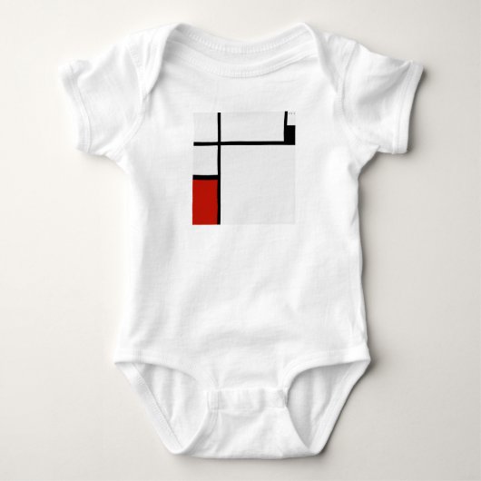 Piet Mondrian - Geometric Abstrakt Baby Strampler (Vorderseite)