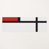 Piet Mondrian - Geometric Kitchen Runner Rug oder Yogamatte (Vorderseite (Horizontal))