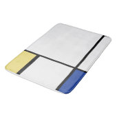 Piet Mondrian - Geometrisch Abstrakt Badematte (Schrägansicht)