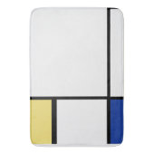 Piet Mondrian - Geometrisch Abstrakt Badematte (Vorderseite Vertikal)