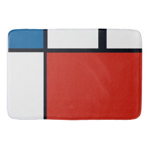 Piet Mondrian - Geometrisch Abstrakt Badematte