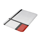 Piet Mondrian - Geometrisch Abstrakt Badematte (Schrägansicht)