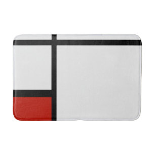 Piet Mondrian - Geometrisch Abstrakt Badematte