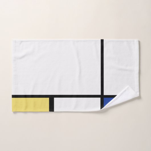 Piet Mondrian - Geometrisch Abstrakt Badhandtuch Set (Handtuch)