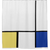 Piet Mondrian - Geometrisch Abstrakt Duschvorhang (Vorderseite)