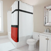 Piet Mondrian - Geometrisch Abstrakt Duschvorhang (Beispiel)