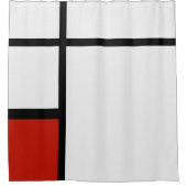 Piet Mondrian - Geometrisch Abstrakt Duschvorhang (Vorderseite)