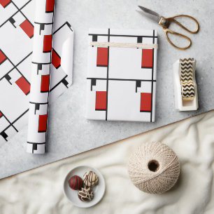 Piet Mondrian - Geometrisch Abstrakt Geschenkpapier