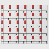 Piet Mondrian - Geometrisch Abstrakt Geschenkpapier (Flach)