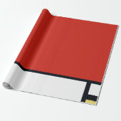 Piet Mondrian - Geometrisch Abstrakt Geschenkpapier (Ungerollt)