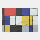 Piet Mondrian - Geometrisch Abstrakt Geschirrtuch (Horizontal)