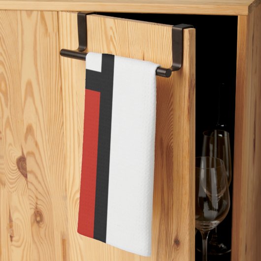 Piet Mondrian - Geometrisch Abstrakt Geschirrtuch (Drittel gefaltet)