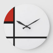 Piet Mondrian - Geometrisch Abstrakt Große Wanduhr (Vorderseite)