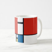 Piet Mondrian - Geometrisch Abstrakt Kaffeetasse (VorderseiteRechts)