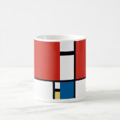 Piet Mondrian - Geometrisch Abstrakt Kaffeetasse (Mittel)
