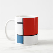 Piet Mondrian - Geometrisch Abstrakt Kaffeetasse (Links)