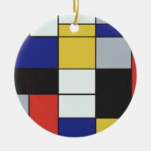 Piet Mondrian - Geometrisch Abstrakt Keramik Ornament