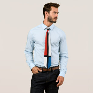 Piet Mondrian - Geometrisch Abstrakt Krawatte