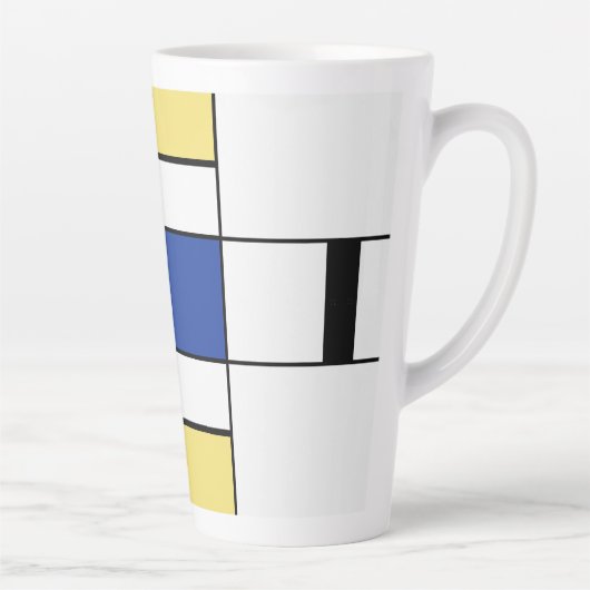 Piet Mondrian - Geometrisch Abstrakt Milchtasse (Rechts)