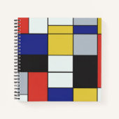 Piet Mondrian - Geometrisch Abstrakt Notizblock (Vorderseite)