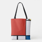 Piet Mondrian - Geometrisch Abstrakt Tasche (Rückseite)