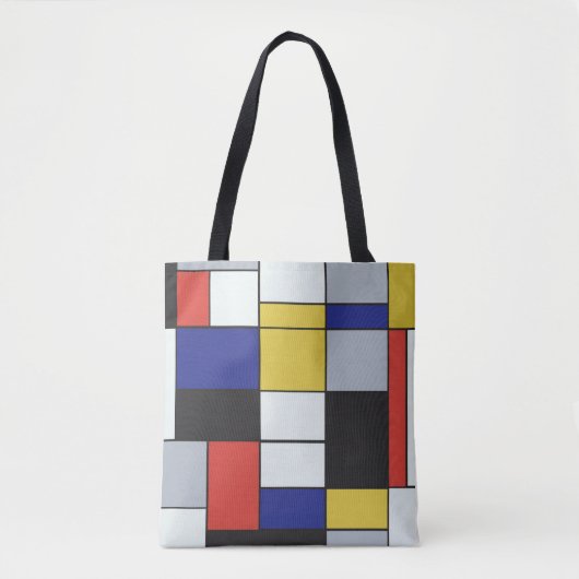 Piet Mondrian - Geometrisch Abstrakt Tasche (Vorderseite)