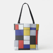 Piet Mondrian - Geometrisch Abstrakt Tasche (Rückseite)