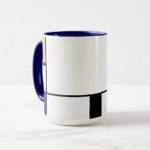 Piet Mondrian - Geometrisch Abstrakt Tasse (Vorderseite Links)