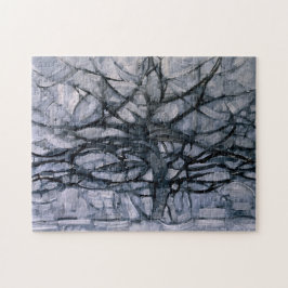 Piet Mondrian Gray Tree Puzzle