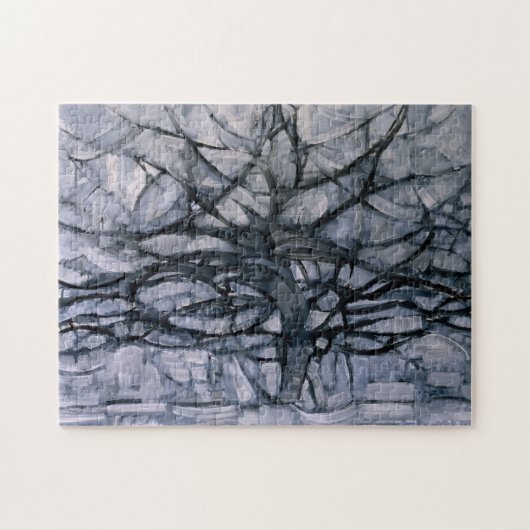 Piet Mondrian Gray Tree Puzzle (Horizontal)