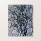 Piet Mondrian Gray Tree Puzzle (Vertikal)