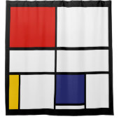 Piet Mondrian, Großkomposition C Duschvorhang (Vorderseite)