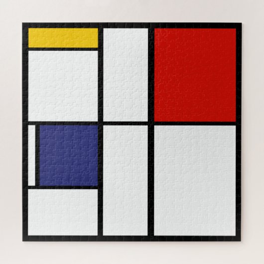 Piet Mondrian, Großkomposition C Puzzle (Horizontal)