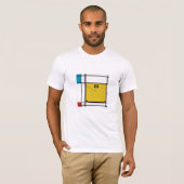 Piet Mondrian Happy Face T - Shirt (Vorne ganz)