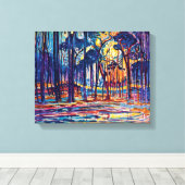 Piet Mondrian - Holz in der Nähe von Oele Kunstmal Leinwanddruck (Insitu (Holzboden))