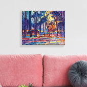 Piet Mondrian - Holz in der Nähe von Oele Kunstmal Leinwanddruck (Insitu (Wohnzimmer))