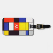 Piet Mondrian Inspiriert Zusammensetzung A Monogra Gepäckanhänger (Vorderseite horizontal)
