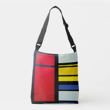 Piet Mondrian Inspirierte Abstrakte Body-Cross-Tas