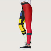 Piet Mondrian Inspirierte Abstrakte Leggings (Links)