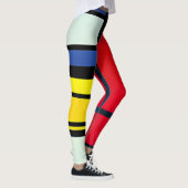 Piet Mondrian Inspirierte Abstrakte Leggings (Rechts)