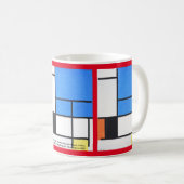 Piet Mondrian Kaffeetasse (VorderseiteRechts)