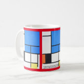 Piet Mondrian Kaffeetasse (Vorderseite Links)