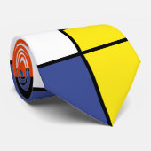 Piet Mondrian Komposition A - Abstrakte Moderne Ku Krawatte (Gerollt)