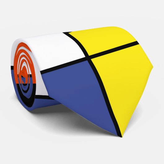 Piet Mondrian Komposition A - Abstrakte Moderne Ku Krawatte (Gerollt)
