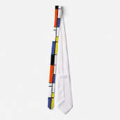 Piet Mondrian Komposition A - Abstrakte Moderne Ku Krawatte (Rückseite)