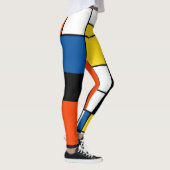 Piet Mondrian Komposition A - Abstrakte Moderne Ku Leggings (Rechts)