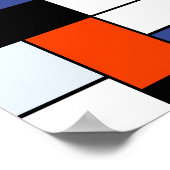 Piet Mondrian Komposition A - Abstrakte Moderne Ku Poster (Ecke)
