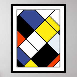 Piet Mondrian Komposition A - Abstrakte Moderne Ku Poster