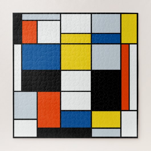 Piet Mondrian Komposition A - Abstrakte Moderne Ku Puzzle (Vertikal)